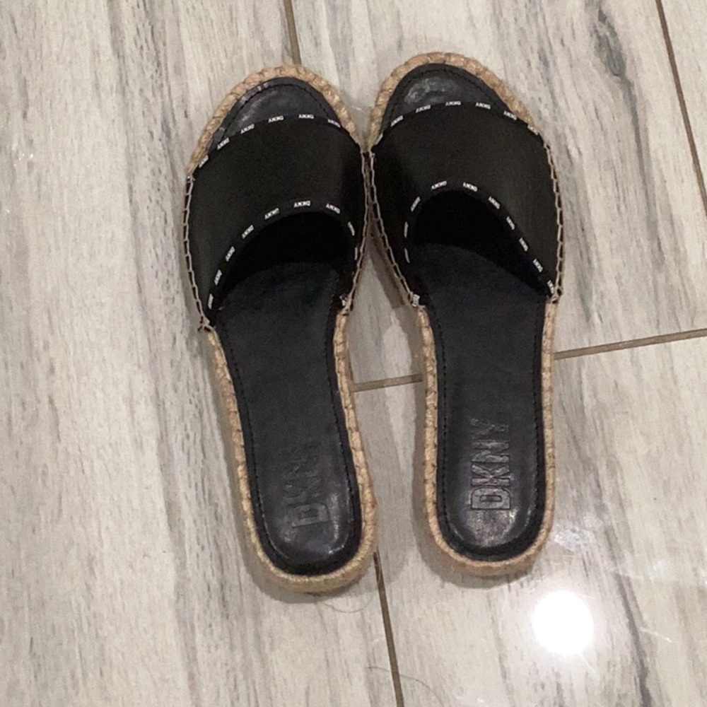 DKNY Black Women's Slide Sandals